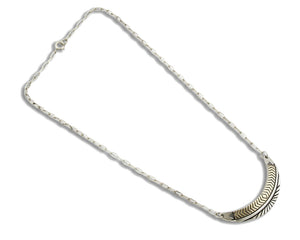 Women's Navajo Necklace .925 Silver & 14k Solid Gold Signed MM Rogers HMY