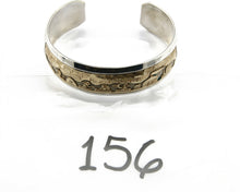 Navajo Bracelet .925 SOLID Silver & 12K Gold Filled Signed Tom & Sylvia Kee C80s