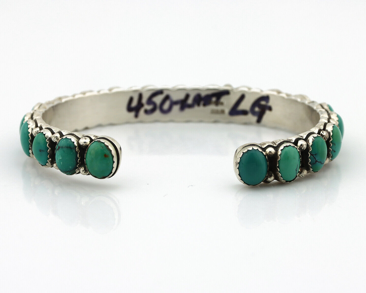 Women's Navajo .925 Silver Natural Blue Southest Turquoise Signed NAKAI C.80's