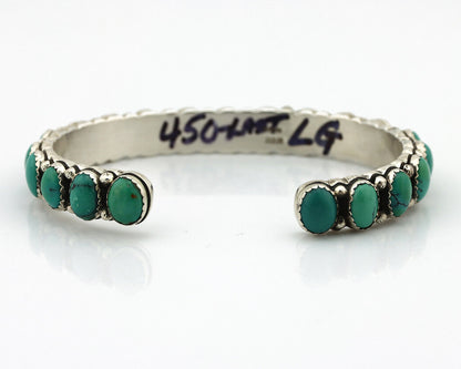 Women's Navajo .925 Silver Natural Blue Southest Turquoise Signed NAKAI C.80's