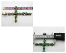 Navajo Cross Necklace 925 Silver Turquoise Artist Signed James Mason C.80's