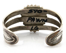 Navajo Bracelet .925 Silver Turquoise Handmade Cuff Native American C.80's