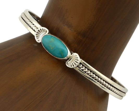 Women's Navajo .925 Silver Blue Turquoise Artist Inca MFG Circa 1990's