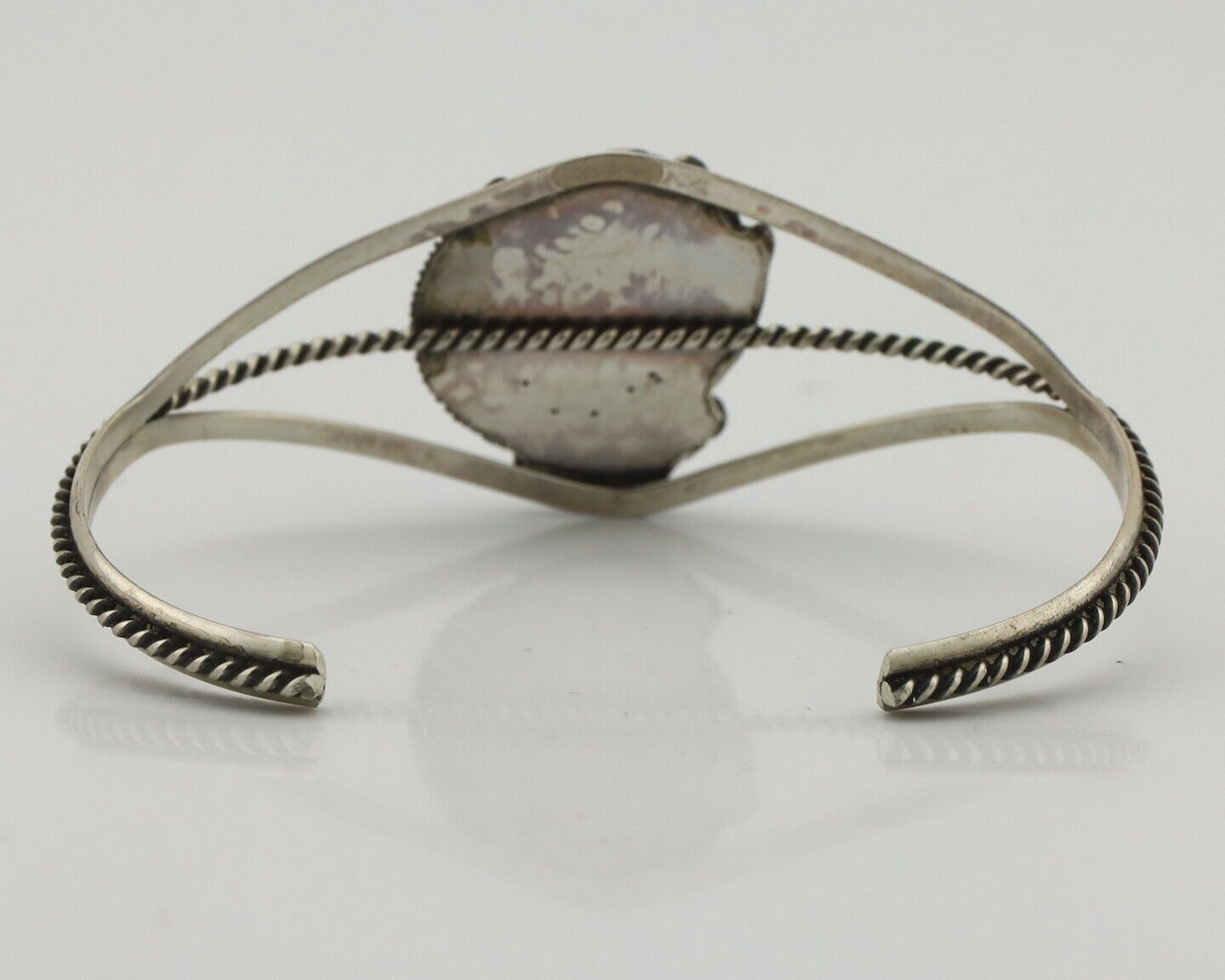 Women's Navajo Bracelet 925 Silver Natural Pink Mussel Native American C.80's