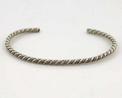 Navajo Handmade Bracelet .925 SOLID Silver Native American Artist Circa 1980's