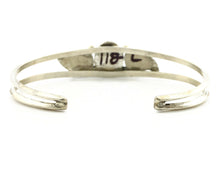 Navajo Bracelet .925 Silver Kingman Turquoise Native Handmade Artist Signed B