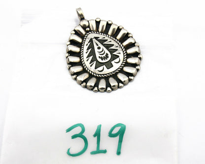 Navajo Pendant .925 Silver Signed Artist SD Circa 1980's