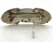 Navajo Hair Clip Barrette .925 Silver Hand Stamped Artist Signed C Montoya C80s