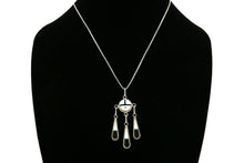 Women's Zuni Necklace .925 Silver Tiwa Sun C.1980's Gemstones