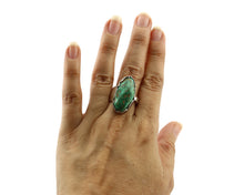 Navajo Ring 925 Silver Royston Turquoise Signed Lee Bennette C.80's