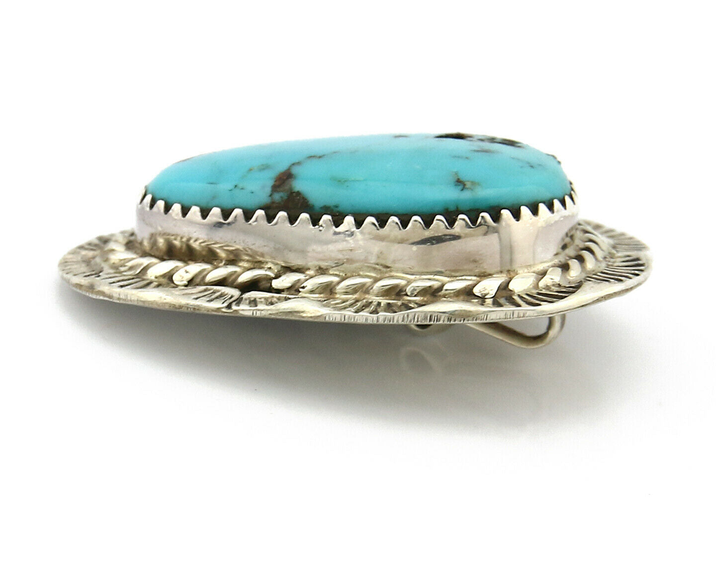 Navajo Pendant .925 Silver Arizona Turquoise Artist C.80's