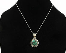 Navajo Necklace .925 Silver Spiderweb Turquoise Signed Sun C.80's