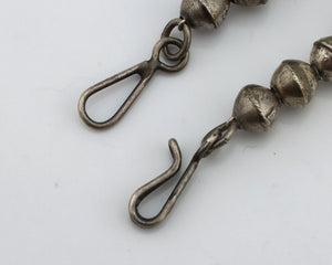 Navajo Roosevelt Dime Squash Necklace 925 Silver Native American Artist C.80's