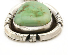 Navajo Pendant .925 Silver Royston Turquoise Signed Artist FT C.80's