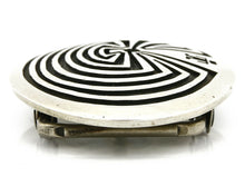 Women's Hopi Belt Buckle .925 Silver Man in the Maze Handmade C.80's