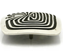 Women's Hopi Belt Buckle .925 Silver Man In The Man Signed Alvin Sosolda C.80's