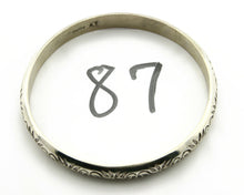 Navajo Bracelet .925 Silver 8.5 mm Wide Hand Stamped Signed Artist Abel Toledo