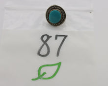 Navajo Ring .925 Silver Sleeping Beauty Turquoise Native American Artist C.1980s