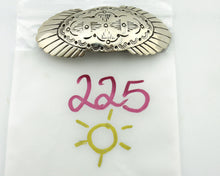 Women's Navajo Hair Clip Barrette .925 Silver Hand Stamped Artist C Montoya C80s