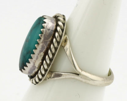 Navajo Ring .925 Silver Nevada Turquoise Artist Native American C.1980's