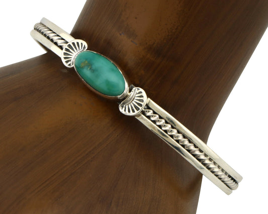 Women's Navajo .925 Silver Nevada Turquoise Artist Inca MFG Circa 1990's