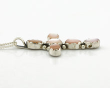 Navajo Cross Necklace 925 Silver Pink Muscle Native American Artist C.80's