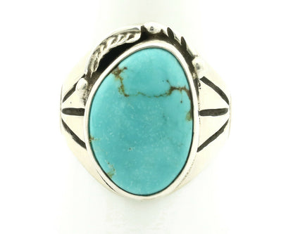 Navajo Ring .925 Silver Blue Southwest Turquoise Native Artist C.80's