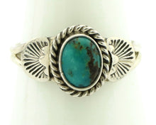 Navajo Ring 925 Silver Blue Turquoise Native Artist C.80's