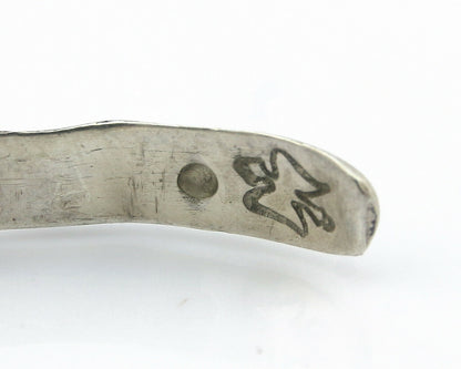 Navajo Bracelet .925 Silver Hand Stamped Arrow Head Artist Montoya C.80's