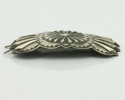 Women's Navajo Hair Clip .925 Silver Handmade Native Artist C.80's