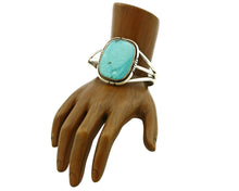 Women's Navajo Bracelet Turquoise .925 Silver Doug Zachary Cuff