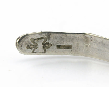 Navajo Bracelet .925 Silver Hand Stamped Arrow Head Artist I Montoya C.80's