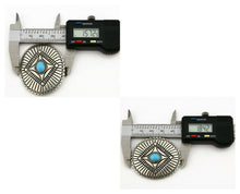 Navajo Handmade Brooch Pin .925 Sterling Silver Turquoise Artist Reeves C.1990