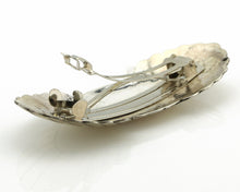 Navajo Hair Clip Barrette .925 Silver Hand Stamped Artist Signed C Montoya C80s