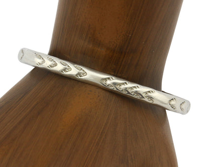 Navajo Bracelet .925 Silver Hand Stamped Arrow Head Artist Montoya C.80's