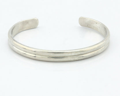 Navajo Bracelet .925 SOLID Silver Handmade Artist Tahe C. 1980's