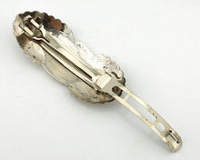 Women's Navajo Hair Clip Barrette .925 Silver Hand Stamped Artist C Montoya C80s
