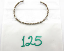Navajo Bracelet .925 Silver Braided Twisted Artist Tahe C80's