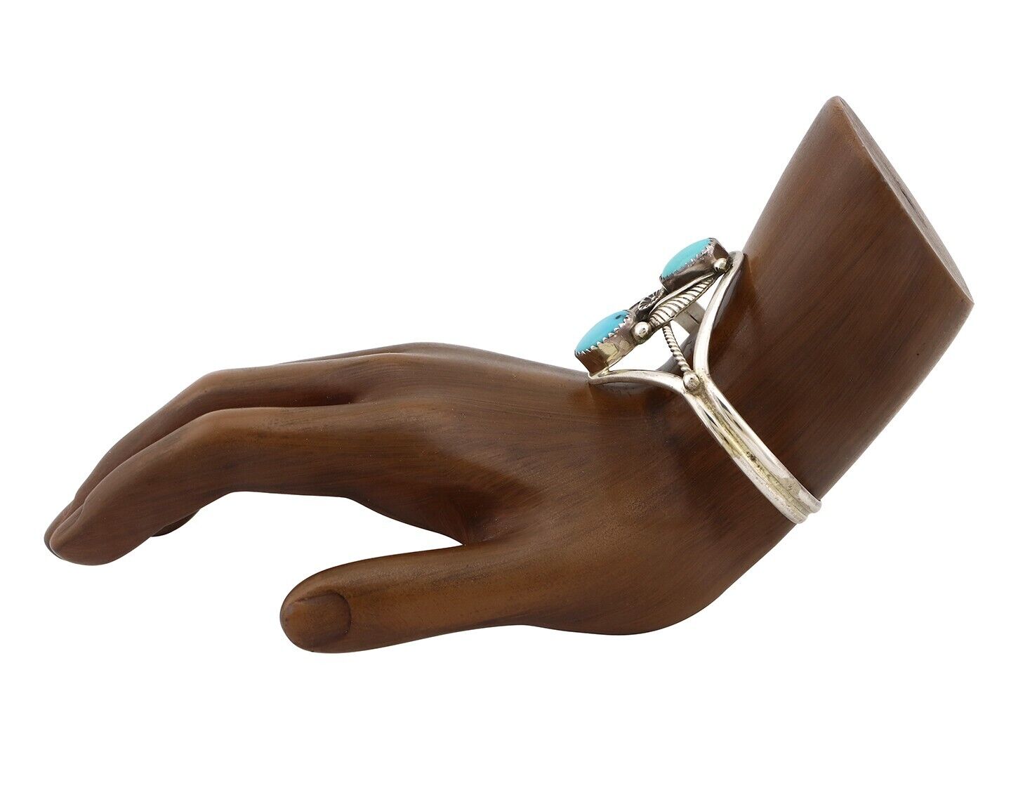 Navajo Bracelet 925 Silver Blue Turquoise Native American Artist Sgined Paul J