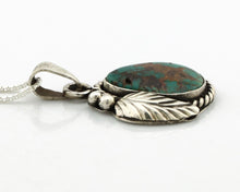 Navajo Necklace 925 Silver Damele Turquoise Native American Artist Signed C.80's