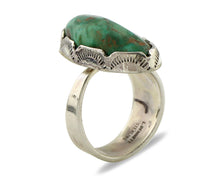 Navajo Ring 925 Silver Royston Turquoise Signed Lee Bennette C.80's