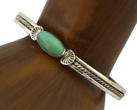 Women's Navajo .925 Silver Kingman Turquoise Artist Inca MFG Circa 1990's