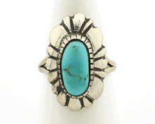 Navajo Ring .925 Silver Natural Mined Turquoise Artist Signed M Montoya C.80's
