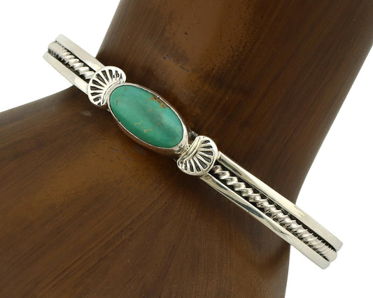 Women's Navajo .925 Silver Kingman Turquoise Artist Inca MFG Circa 1990's