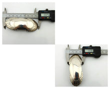 Women's Navajo Hair Clip Barrette .925 Silver Hand Stamped Artist C Montoya C80s