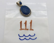 Navajo Necklace 925 Arizona Lapis Signed Artist Signed M C.80's