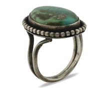 Navajo Ring .925 Silver Natural Turquoise Handmade Native American Artist C.80s