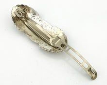 Navajo Hair Clip Barrette .925 Silver Hand Stamped Artist C Montoya C80s