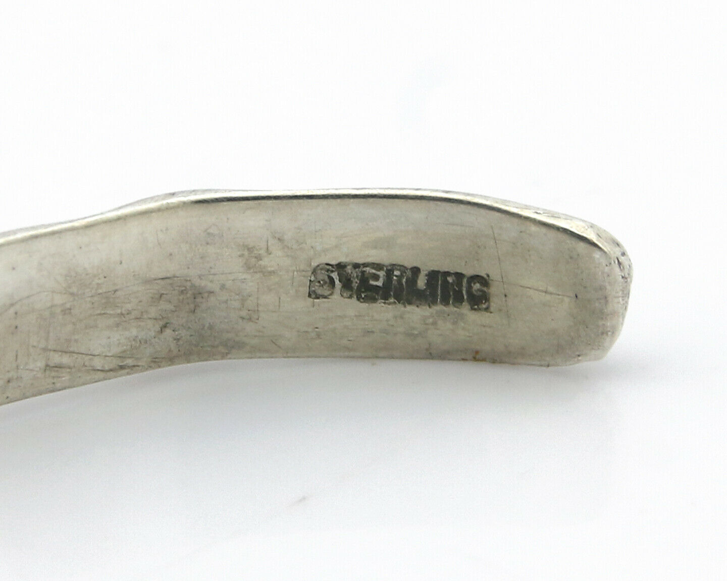 Navajo Bracelet .925 Silver Hand Stamped Arrow Head Artist Montoya C.80's