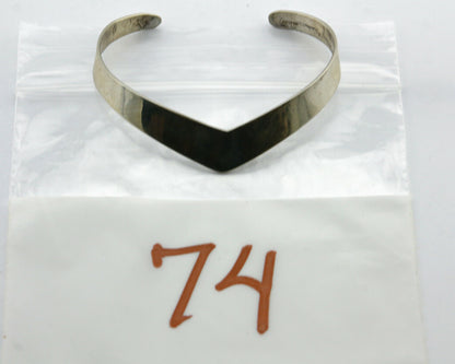 Navajo Handmade Bracelet .925 Silver Native Artist TAHE C.80's
